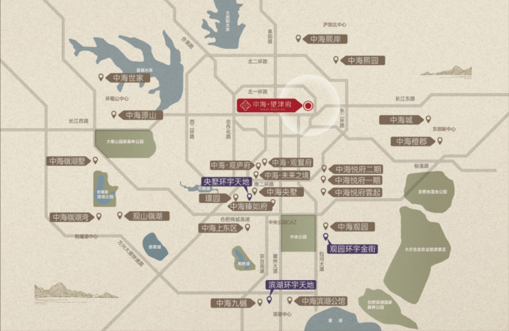 合肥中海望津府-营销中心位置-售楼中心(图3)