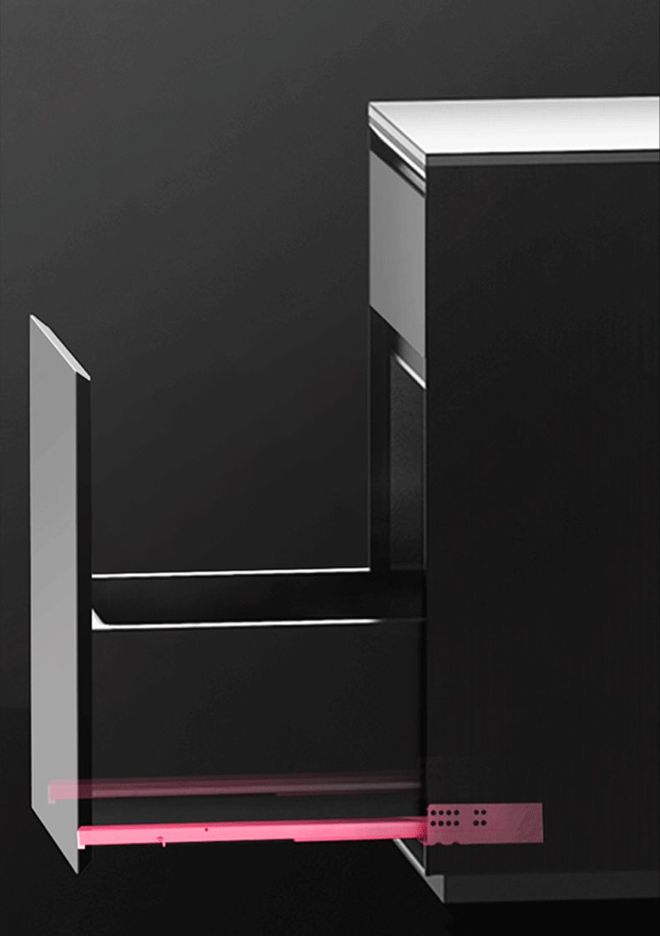 小厨房的收纳哲学：全拉出托底轨让空间翻倍(图1)